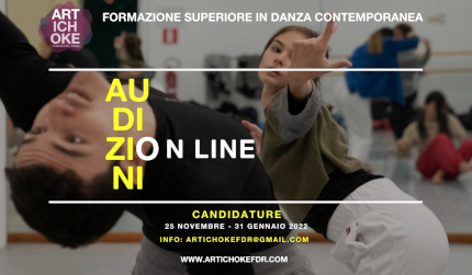 ARTICHOKE Formazione Superiore in Danza Contemporanea AUDITION ON LINE / first round